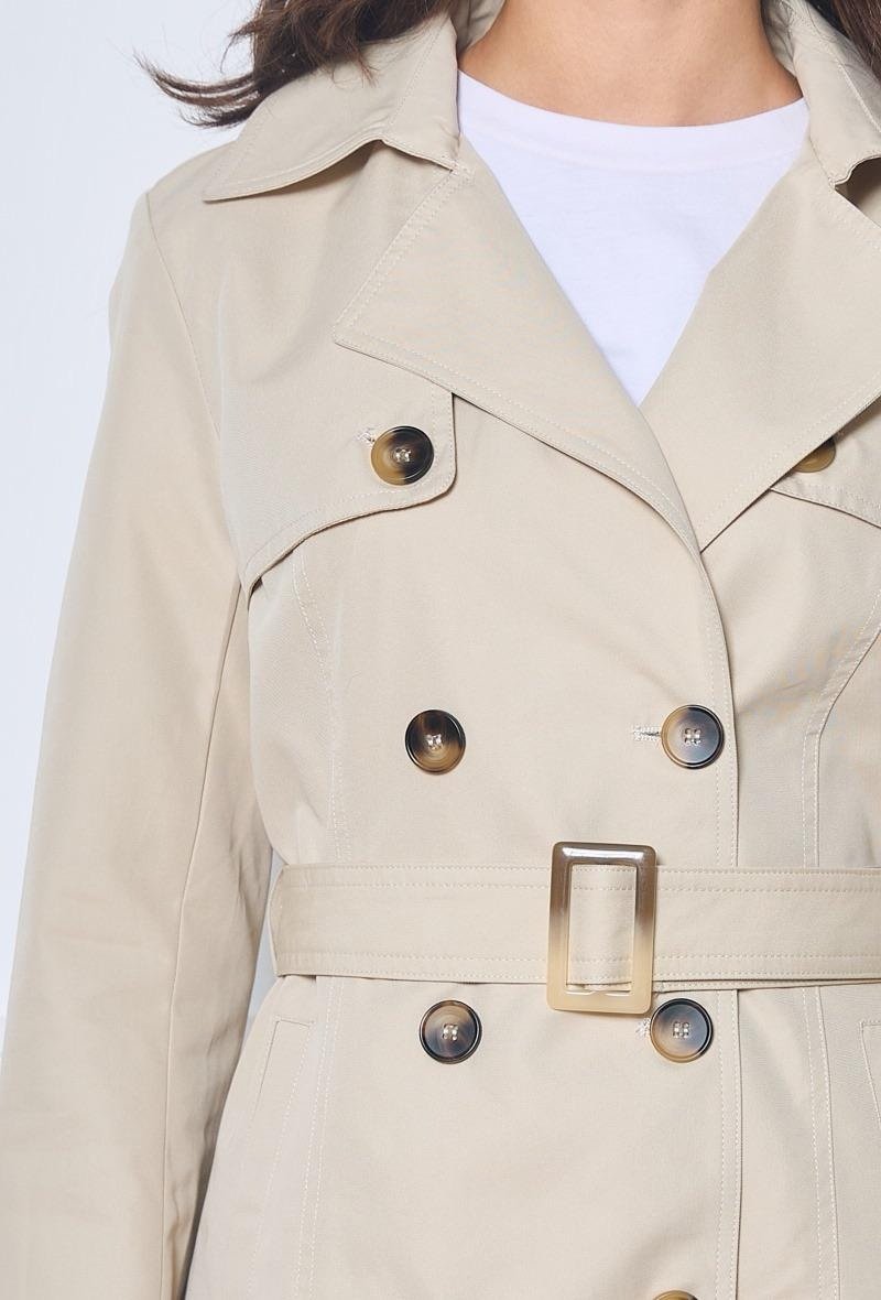 Trench-coat court ceinturé – Image 8