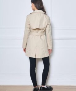 Trench-coat court ceinturé – Image 9