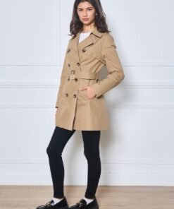 Trench-coat court ceinturé – Image 5