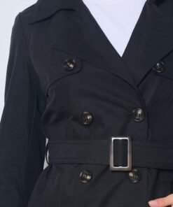 Trench-coat court ceinturé – Image 3