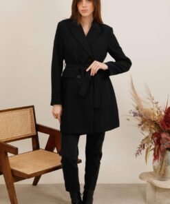 Veste blazer longue ceinturée – Image 12