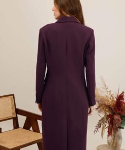 Manteau long esprit blazer – Image 9
