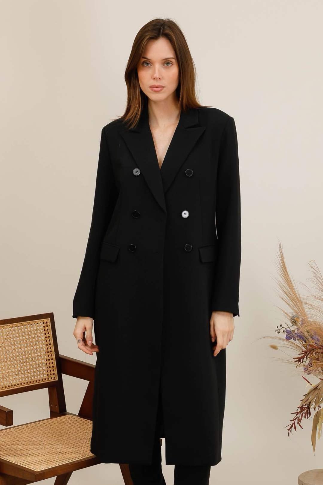 Manteau long esprit blazer – Image 10