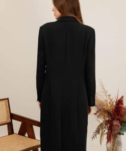 Manteau long esprit blazer – Image 11