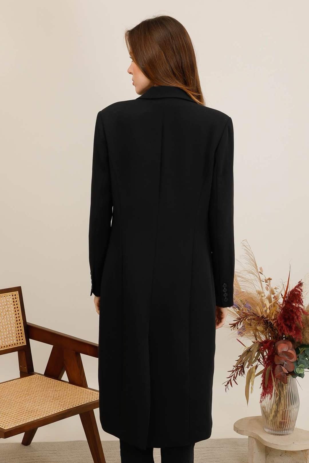 Manteau long esprit blazer – Image 11