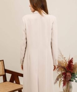Manteau long esprit blazer – Image 7