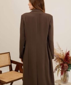 Manteau long esprit blazer – Image 13
