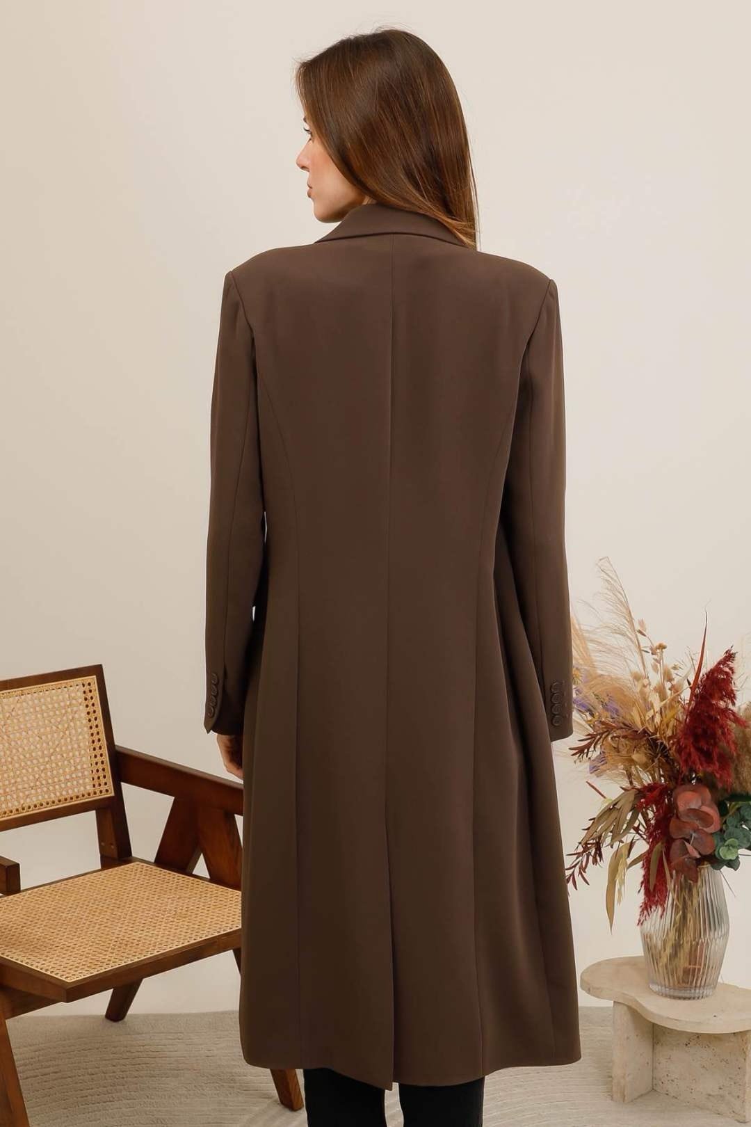 Manteau long esprit blazer – Image 13