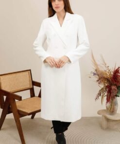 Manteau long esprit blazer – Image 4