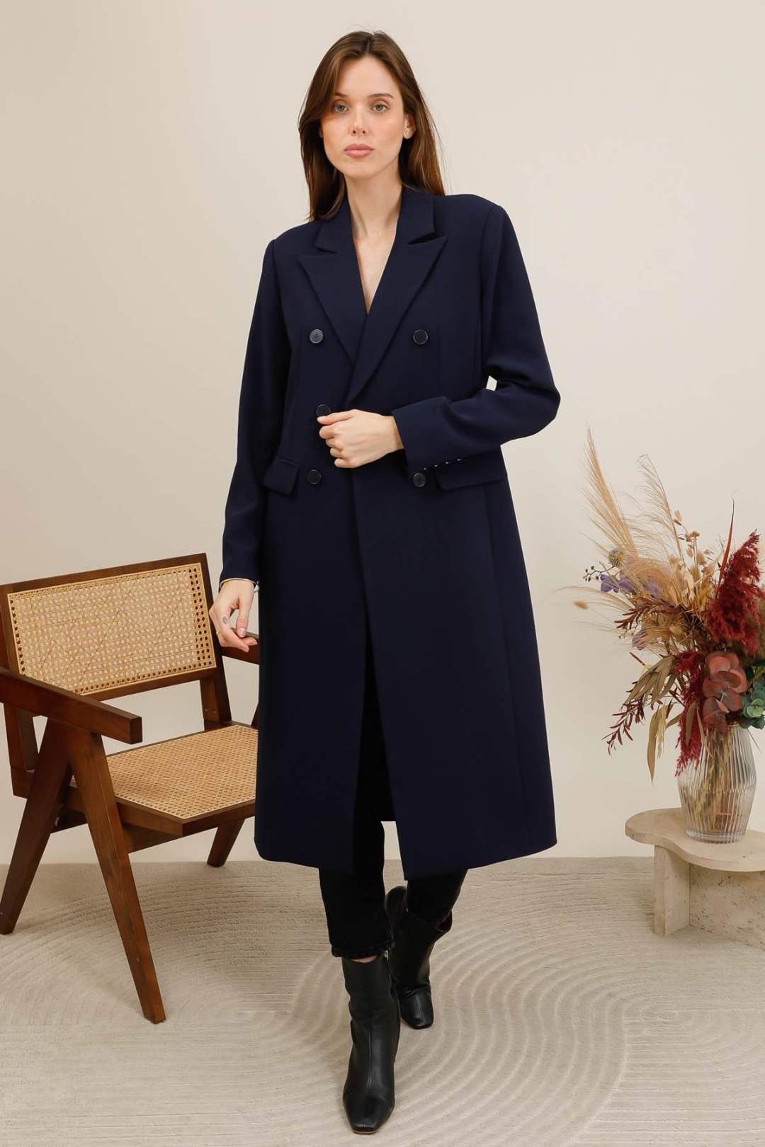 Manteau long esprit blazer – Image 2