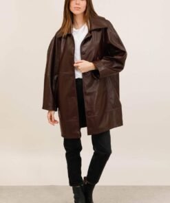 Alternative view of Veste Oversized en Similicuir