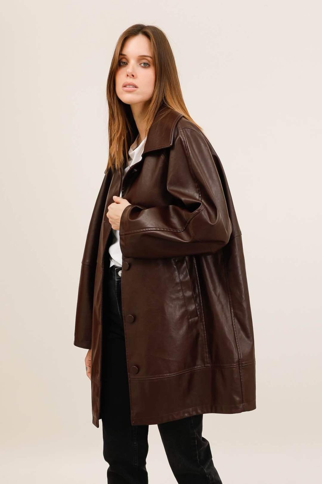Veste Oversized en Similicuir – Image 5