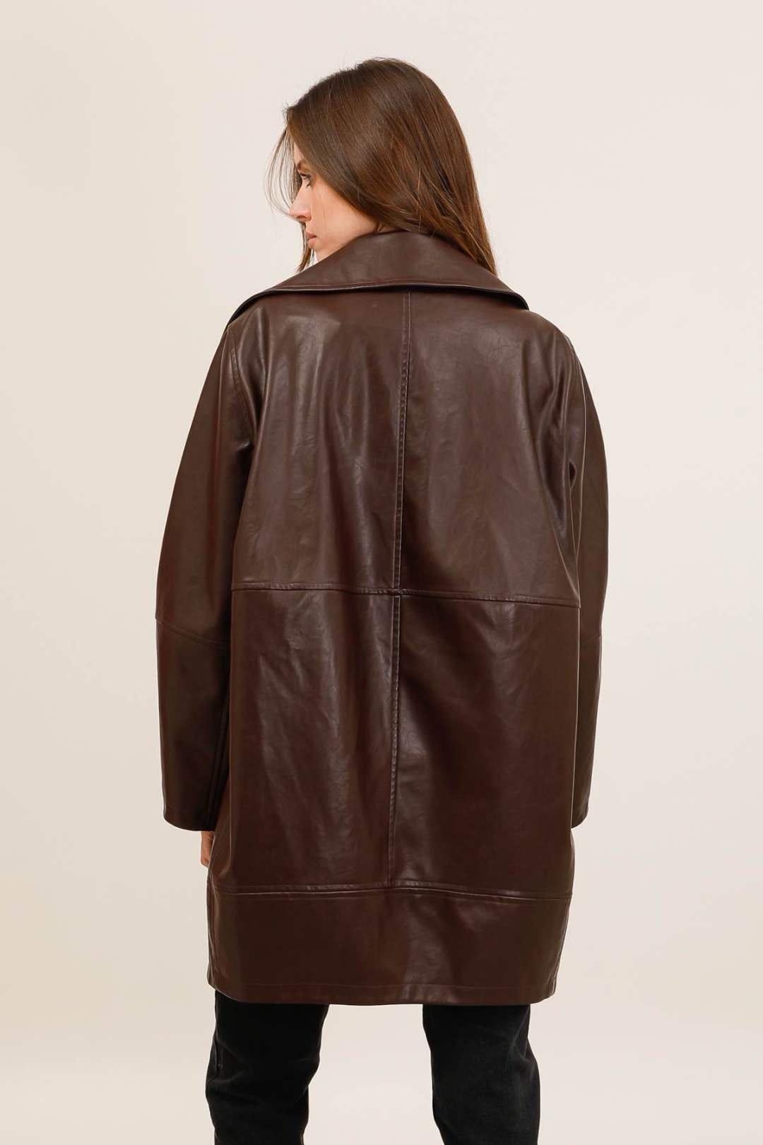 Veste Oversized en Similicuir – Image 3